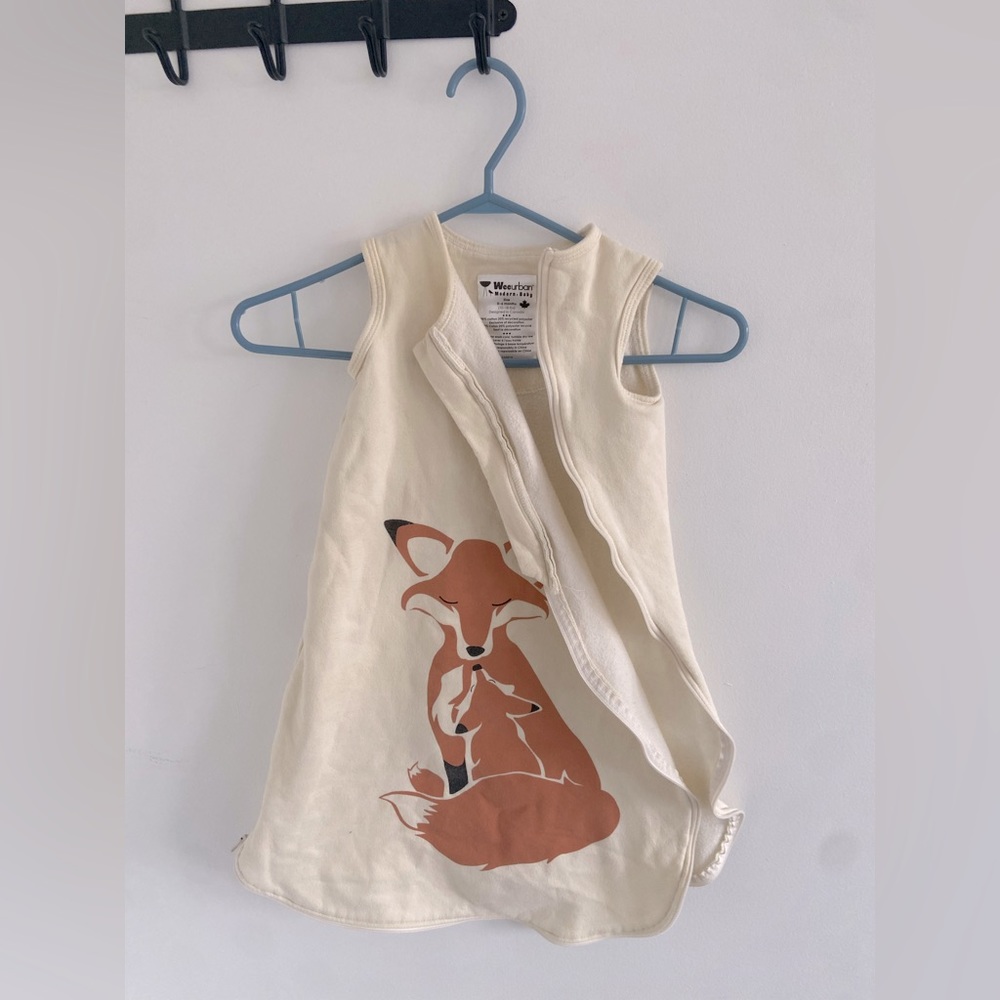 Wee Urban Baby Fox Sleepsack - 6 months - *needs new zipper*